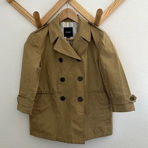 Gryphon waxed cotton mini trench